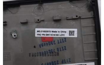 Lenovo 5M11S16183 C-Cover with keyboard, Danish, Black, Backlight, UK