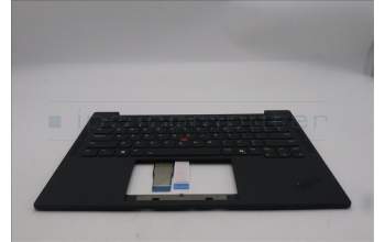 Lenovo 5M11S16193 C-Cover with keyboard, US English Euro, Black, Backlight, US
