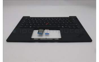 Lenovo 5M11S16199 C-Cover with keyboard, French, Black, Backlight, US
