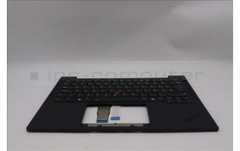 Lenovo 5M11S16217 C-Cover with keyboard, Hungarian, Black, Backlight, UK