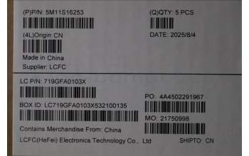 Lenovo 5M11S16253 C-Cover with keyboard, Russian, Black, Backlight, US