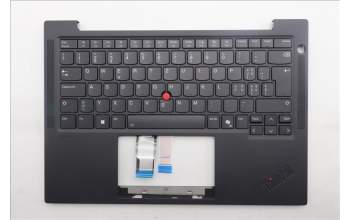 Lenovo 5M11S16271 C-Cover with keyboard, Switzerland, Black, Backlight, UK
