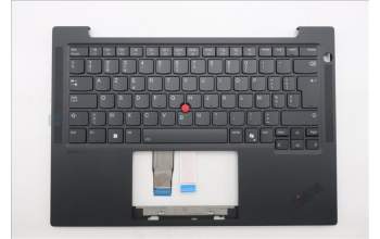 Lenovo 5M11S16309 C-Cover with keyboard, Belgian, Black, Backlight, WWAN, UK
