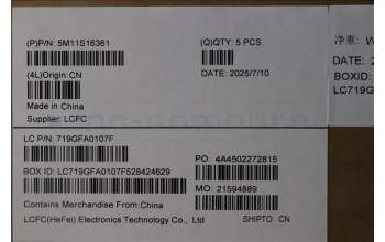 Lenovo 5M11S16361 C-Cover with keyboard, Hebrew, Black, Backlight, WWAN, US