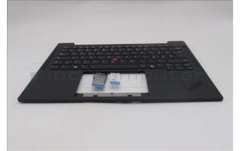 Lenovo 5M11S16375 C-Cover with keyboard, Italian, Black, Backlight, WWAN, UK