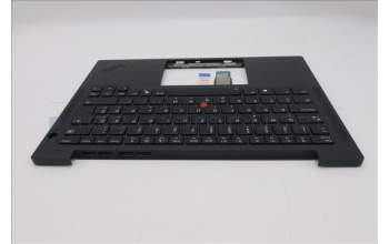Lenovo 5M11S16407 C-Cover with keyboard, Slovenian, Black, Backlight, WWAN, UK