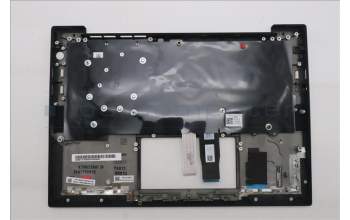 Lenovo 5M11S16409 C-Cover with keyboard, Spanish, Black, Backlight, WWAN, UK