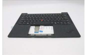 Lenovo 5M11S16417 C-Cover with keyboard, Switzerland, Black, Backlight, WWAN, UK