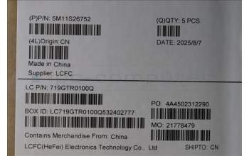 Lenovo 5M11S26752 C-Cover with keyboard, Belgian, Black, UK