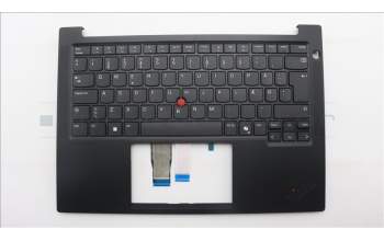 Lenovo 5M11S26754 C-Cover with keyboard, Danish, Black, UK