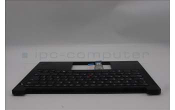 Lenovo 5M11S26755 C-Cover with keyboard, Spanish, Black, UK
