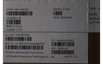 Lenovo 5M11S26762 C-Cover with keyboard, Greek, Black, US