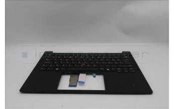 Lenovo 5M11S26780 C-Cover with keyboard, Swedish/Finnish, Black, UK