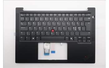 Lenovo 5M11S26781 C-Cover with keyboard, Nordic, Black, UK