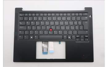 Lenovo 5M11S26818 C-Cover with keyboard, Estonian, Black, UK