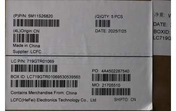 Lenovo 5M11S26820 C-Cover with keyboard, English, Black, Backlight, US