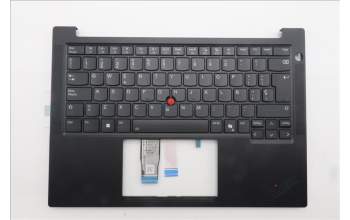Lenovo 5M11S26840 C-Cover with keyboard, Spanish, Black, Backlight, UK