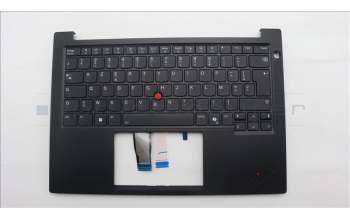 Lenovo 5M11S26845 C-Cover with keyboard, French, Black, Backlight, US
