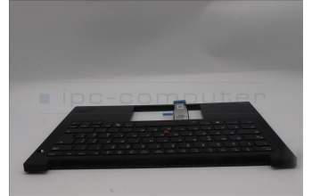Lenovo 5M11S26864 C-Cover with keyboard, Italian, Black, Backlight, UK