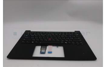 Lenovo 5M11S26876 C-Cover with keyboard, Russian, Black, Backlight, US