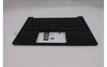 Lenovo 5M11S26886 C-Cover with keyboard, Slovenian, Black, Backlight, UK