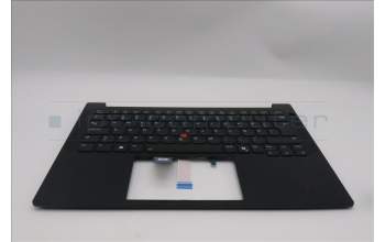 Lenovo 5M11S26888 C-Cover with keyboard, Swedish/Finnish, Black, Backlight, UK