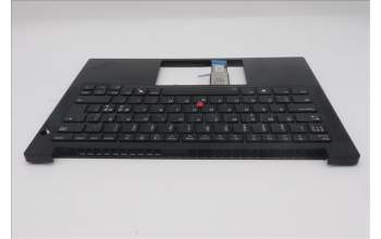 Lenovo 5M11S26892 C-Cover with keyboard, Nordic, Black, Backlight, UK