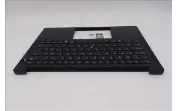 Lenovo 5M11S26896 C-Cover with keyboard, Switzerland, Black, Backlight, UK