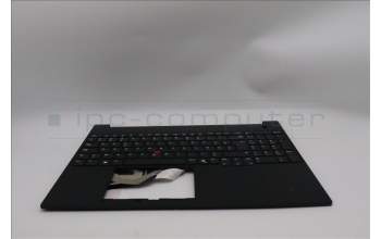 Lenovo 5M11S26978 C-Cover with keyboard, Belgian, Black, UK