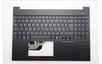 Lenovo 5M11S26997 C-Cover with keyboard, Norwegian, Black, UK