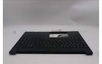 Lenovo 5M11S27056 C-Cover with keyboard, Spanish, Black, Backlight