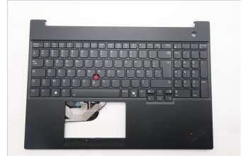 Lenovo 5M11S27058 C-Cover with keyboard, French, Black, Backlight, US