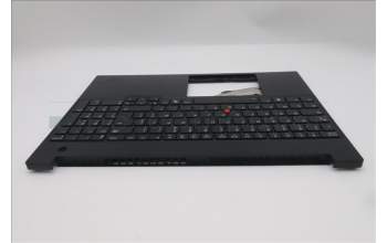 Lenovo 5M11S27058 C-Cover with keyboard, French, Black, Backlight, US