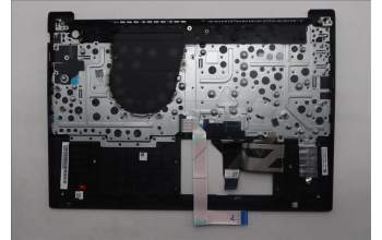 Lenovo 5M11S27062 C-Cover with keyboard, German, Black, Backlight, UK