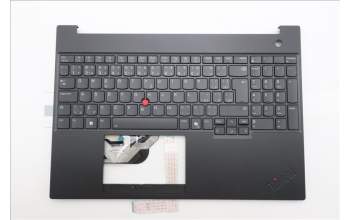 Lenovo 5M11S27087 C-Cover with keyboard, Czech Slovakian, Black, Backlight, UK