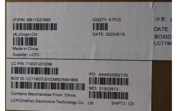 Lenovo 5M11S27095 C-Cover with keyboard, Nordic, Black, Backlight, UK