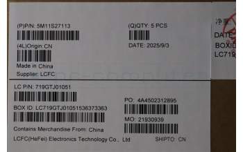 Lenovo 5M11S27113 C-Cover with keyboard, Bulgarian, Black, Backlight, UK