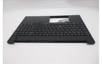 Lenovo 5M11S27139 C-Cover with keyboard, Ukraine, Black, Backlight, US