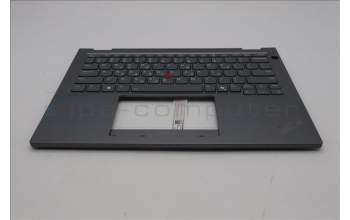 Lenovo 5M11S29917 C-Cover with keyboard, Greek, Luna Grey, Backlight, Heat Staking, US