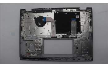 Lenovo 5M11S30250 C-Cover with keyboard, Belgian, Luna Grey, Non-Backlight, No World Face Camera, Heat Staking, UK