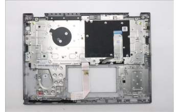 Lenovo 5M11S30286 C-Cover with keyboard, Italian, Luna Grey, Non_Backlight, No World Face Camera, Heat Staking