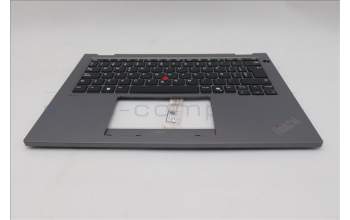 Lenovo 5M11S30304 C-Cover with keyboard, Spanish, Luna Grey, Non-Backlight, No World Face Camera, Heat Staking, UK