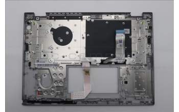 Lenovo 5M11S30307 C-Cover with keyboard, Swedish/Finnish, Luna Grey, Non-Backlight, No World Face Camera, Heat Staking, UK