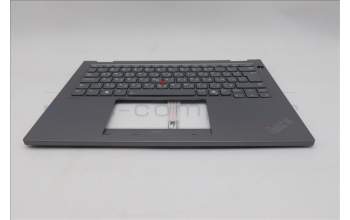 Lenovo 5M11S30331 C-Cover with keyboard, Bulgarian, Luna Grey, Backlight, No World Face Camera, Heat Staking, UK