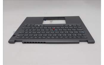 Lenovo 5M11S30331 C-Cover with keyboard, Bulgarian, Luna Grey, Backlight, No World Face Camera, Heat Staking, UK