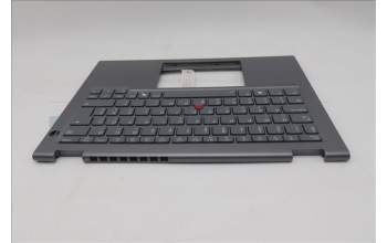 Lenovo 5M11S30355 C-Cover with keyboard, Hungarian, Luna Grey, Backlight, No World Face Camera, Heat Staking, UK