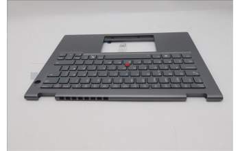 Lenovo 5M11S30367 C-Cover with keyboard, Norwegian, Luna Grey, Backlight, No World Face Camera, Heat Staking, UK