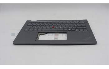 Lenovo 5M11S30395 C-Cover with keyboard, UK English, Luna Grey, Backlight, No World Face Camera, Heat Staking, UK