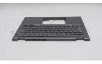 Lenovo 5M11S30395 C-Cover with keyboard, UK English, Luna Grey, Backlight, No World Face Camera, Heat Staking, UK
