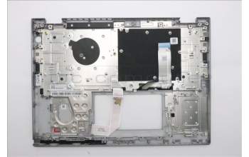 Lenovo 5M11S30523 C-Cover with keyboard, Portuguese, Luna Grey, Backlight, World Face Camera, Heat Staking, UK